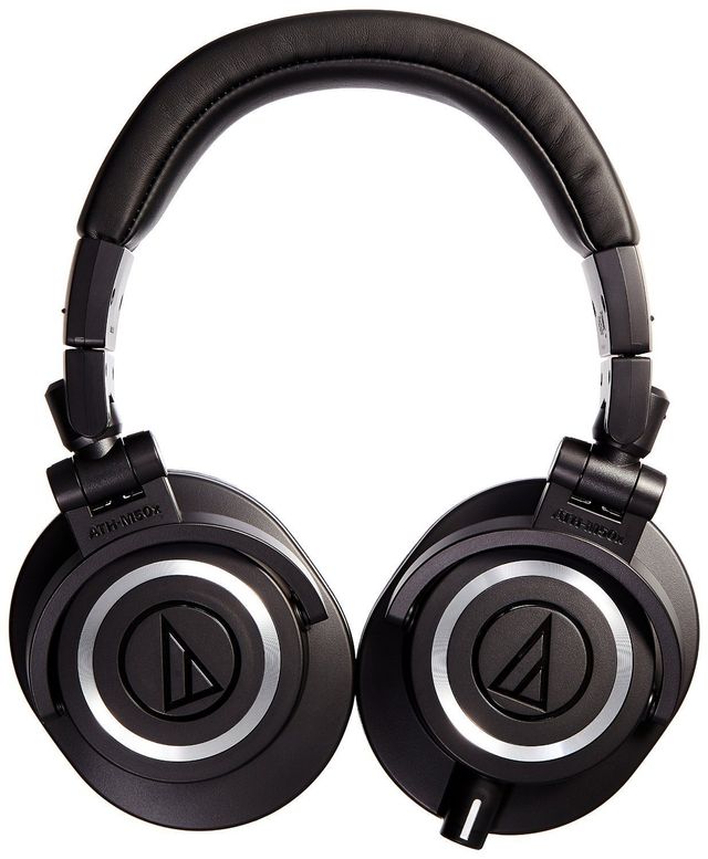 Audio-Technica® Black Professional Over-Ear Monitor Headphones 1