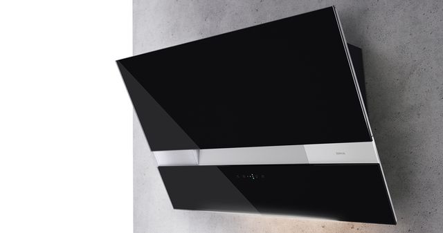 Zephyr ARC Wave 36" Wall Hood-Black Glass with Stainless Steel-2