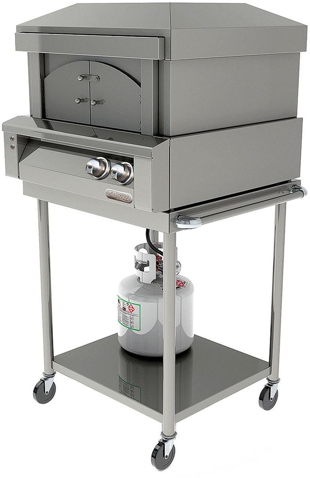 Alfresco™ 30" Basic Pizza Oven Cart-Stainless Steel 1