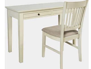 Jofran Inc. Craftsman 2-Piece Antique Cream Power Desk and Chair Set