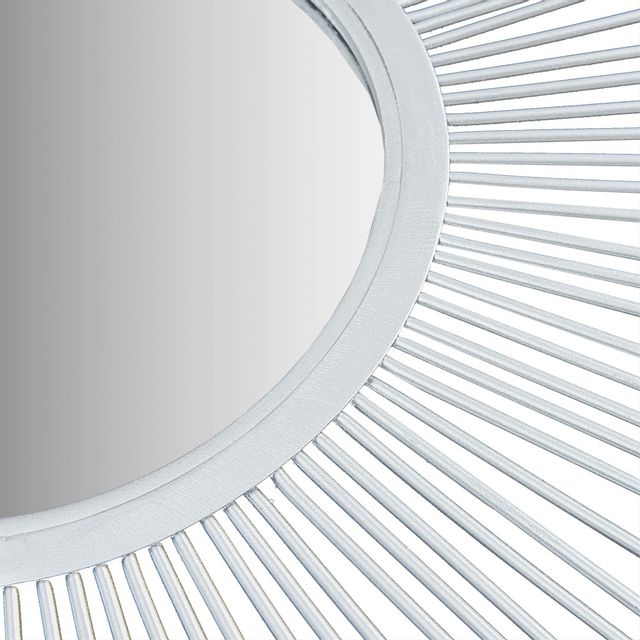 Olliix by Madison Park Fiore Silver Large Sunburst Mirror-2