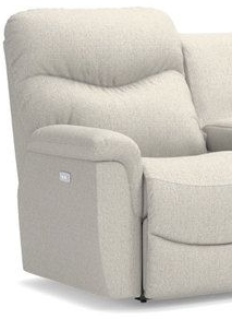 La-Z-Boy® James Power Reclining Loveseat with Headrest and Console 1