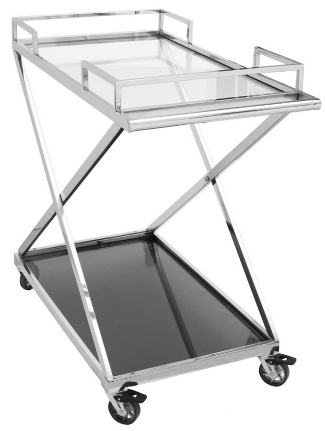Moe's Home Collections Moetini Silver Bar Cart 2