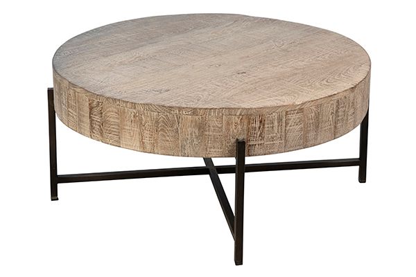 Dovetail Furniture Sison White Wash Coffee Table-1