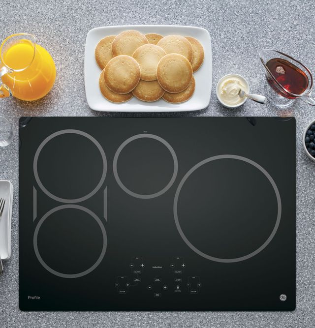 GE Profile™ Series 30" Black Built-in Touch Control Induction Cooktop-PHP9030DJBB-2