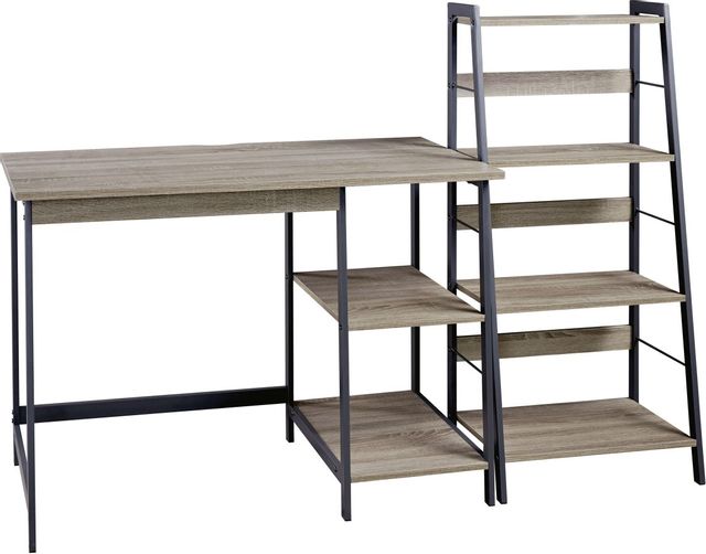 Signature Design by Ashley® Soho Brown/Black Home Office Desk and Shelf 0
