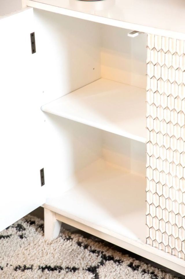 Coaster® White Rectangular 2-Door Accent Cabinet 6