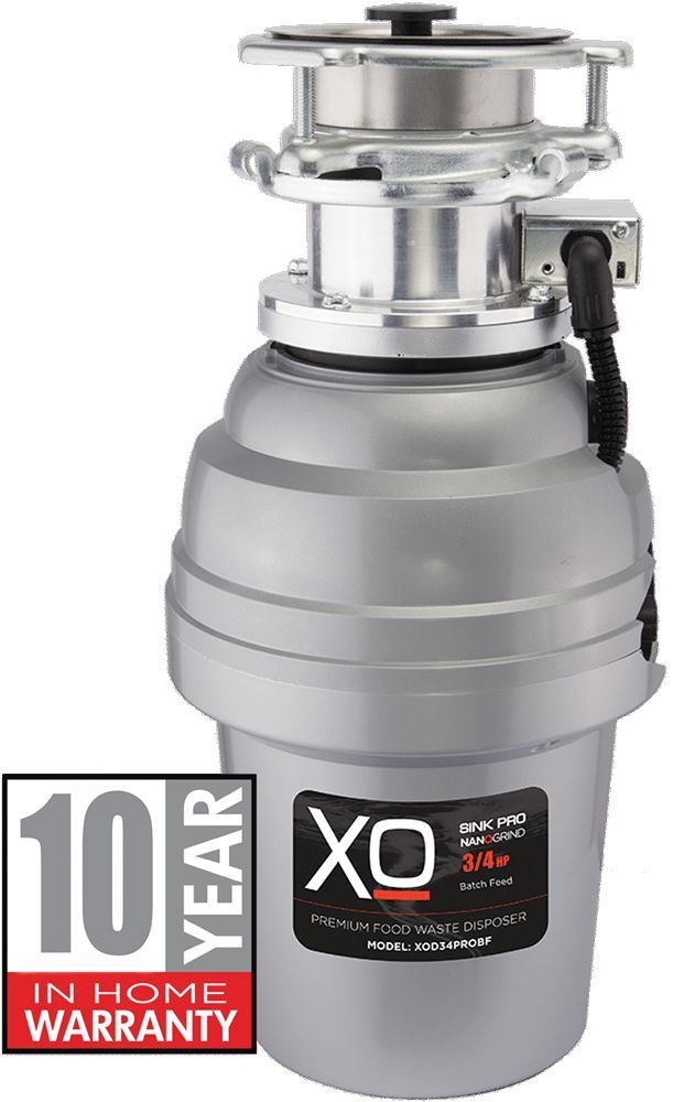 XO 0.75 HP Batch Feed Stainless Steel Food Waste Disposer 1