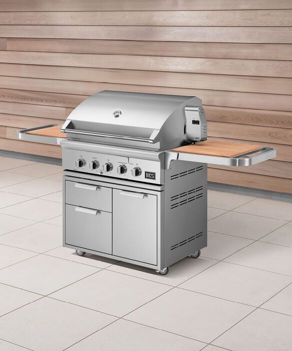DCS Series 7 36" Brushed Stainless Steel Traditional Built In Propane Gas Grill 2