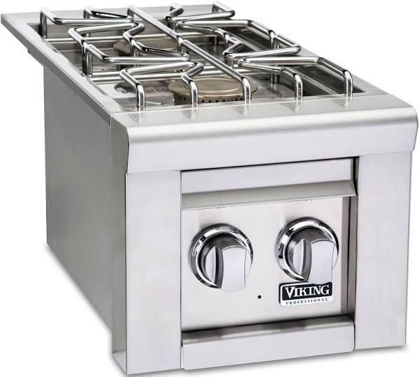 Viking® 5 Series 13" Stainless Steel Natural Gas Double Side Burner-0