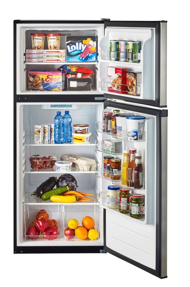 Moffat® 11.6 Cu. Ft. Stainless Steel Top Freezer Compact Refrigerator 2
