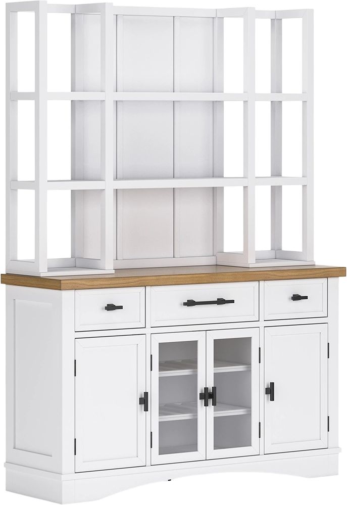 White deals dining hutch