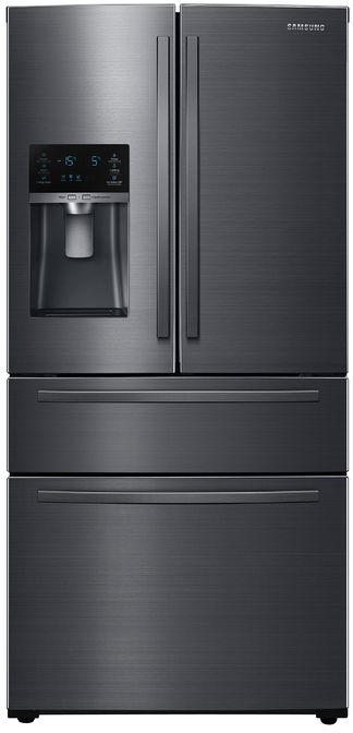 Samsung 24.7 Cu. Ft. Fingerprint Resistant Black Stainless Steel French Door Refrigerator