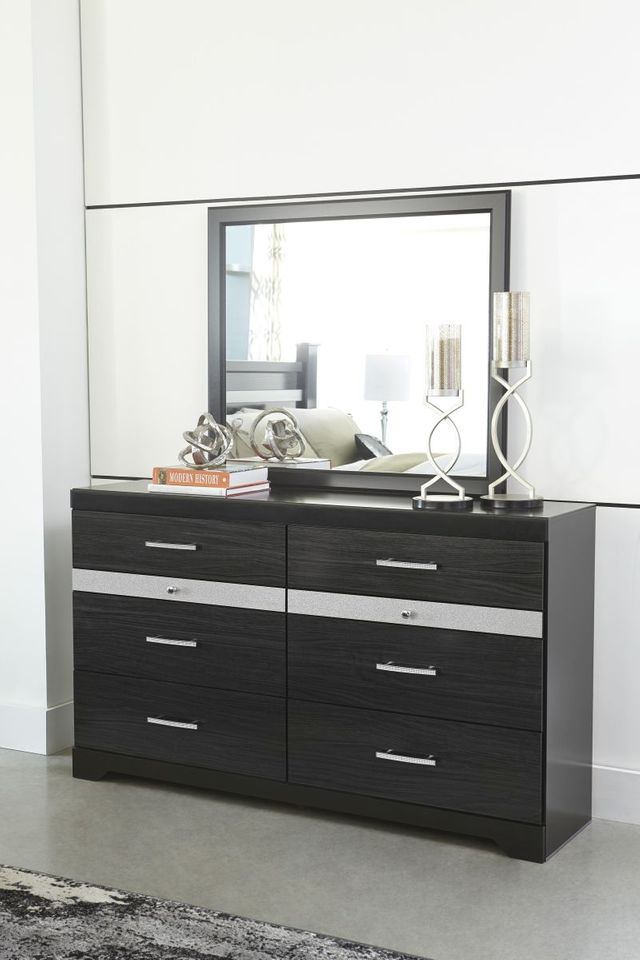 Signature Design by Ashley® Starberry Black Dresser and Mirror-1
