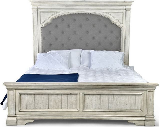 Steve Silver Co. Highland Park Cathedral White King Bed-1