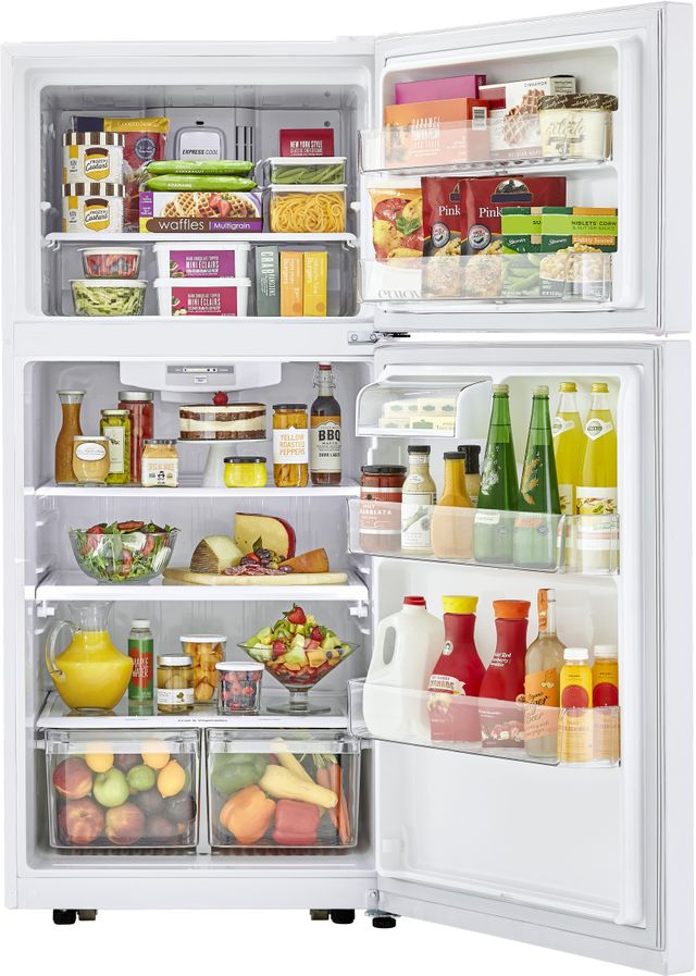 LG 30 in. 20.2 Cu. Ft. Smooth White Top Freezer Refrigerator-3