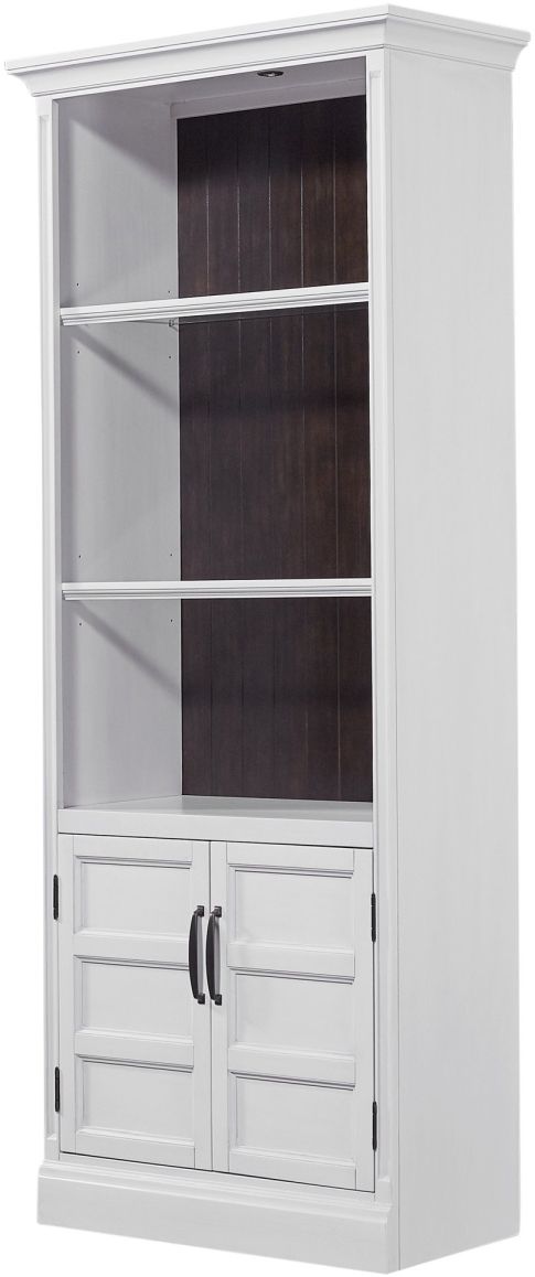 Parker House® Shoreham Effortless White 35" Door Bookcase 1
