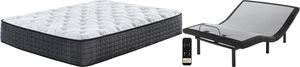 Sierra Sleep® by Ashley® Limited Edition 2-Piece Hybrid Plush and Better Adjustable Base Queen Mattress Set