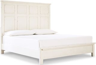 Signature Design by Ashley® Braunter Aged White California King Panel Bed