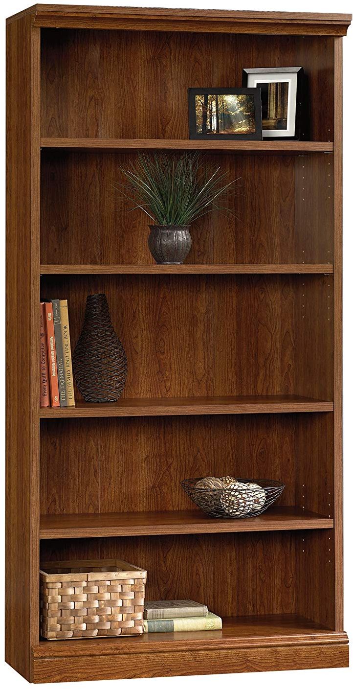 sauder planked cherry bookcase