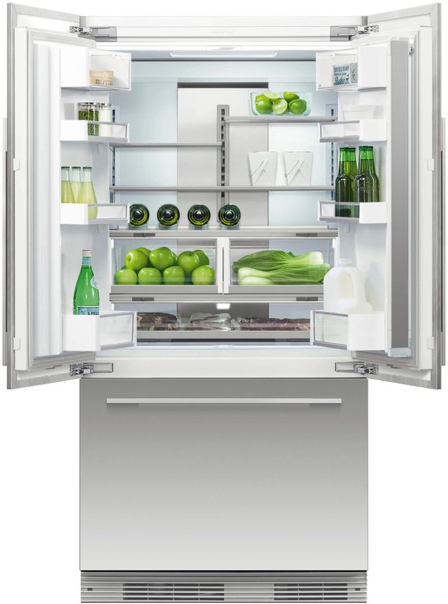 Réfrigérateur à portes françaises de 36 po Fisher Paykel® de 16,8 pi³ - Prêt pour le panneau 1