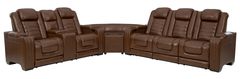 Signature Design by Ashley® Backtrack Chocolate 3 Piece Power Reclining Sectional Sofa
