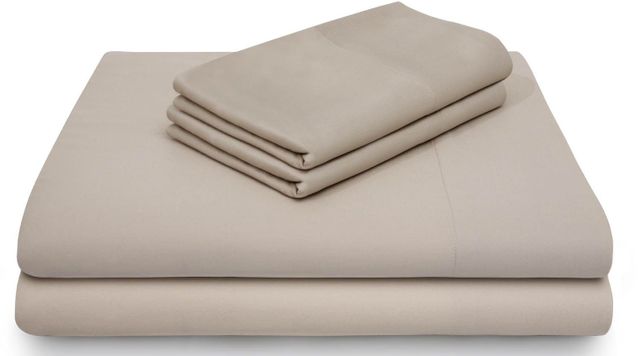 Malouf® Woven™ Rayon From Bamboo Ash Split Head Queen Bed Sheet 7