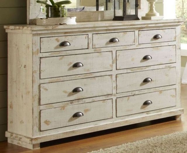 Progressive® Furniture Willow Distressed White Dresser-1