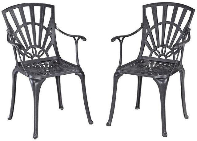 homestyles® Grenada 5-Piece Charcoal Outdoor Dining Set-2