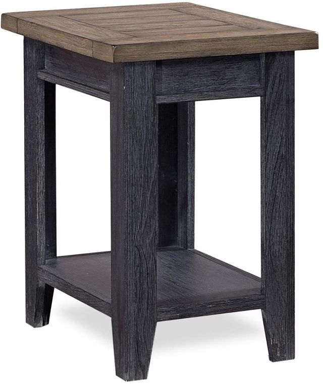 Aspenhome® Eastport Drifted Black Chairside Table-0
