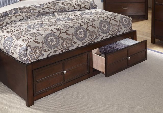 New Classic® Home Furnishings Kensington Burnished Cherry Queen Storage Bed-1
