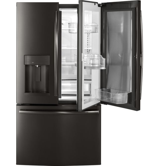 GE® 27.8 Cu. Ft. French Door Refrigerator-Black Stainless Steel 5