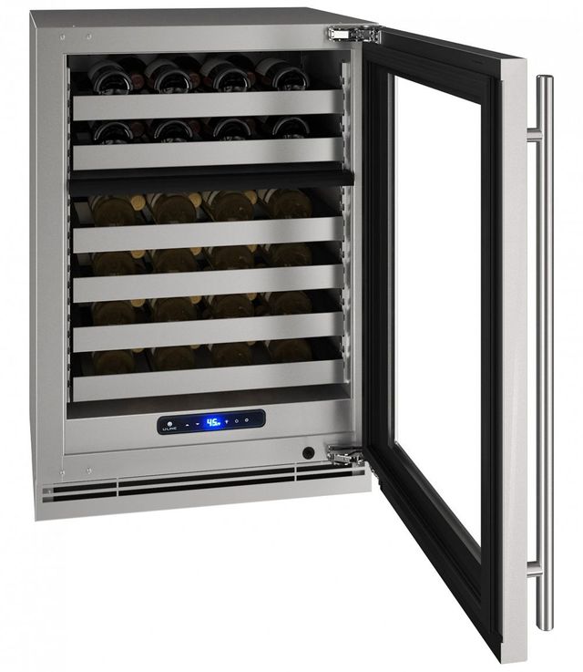 U-Line® 5.1 Cu. Ft. Stainless Steel Wine Cooler-UHWD524-SG51A-2
