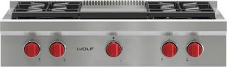 Wolf® 36" Pro Style Gas Rangetop