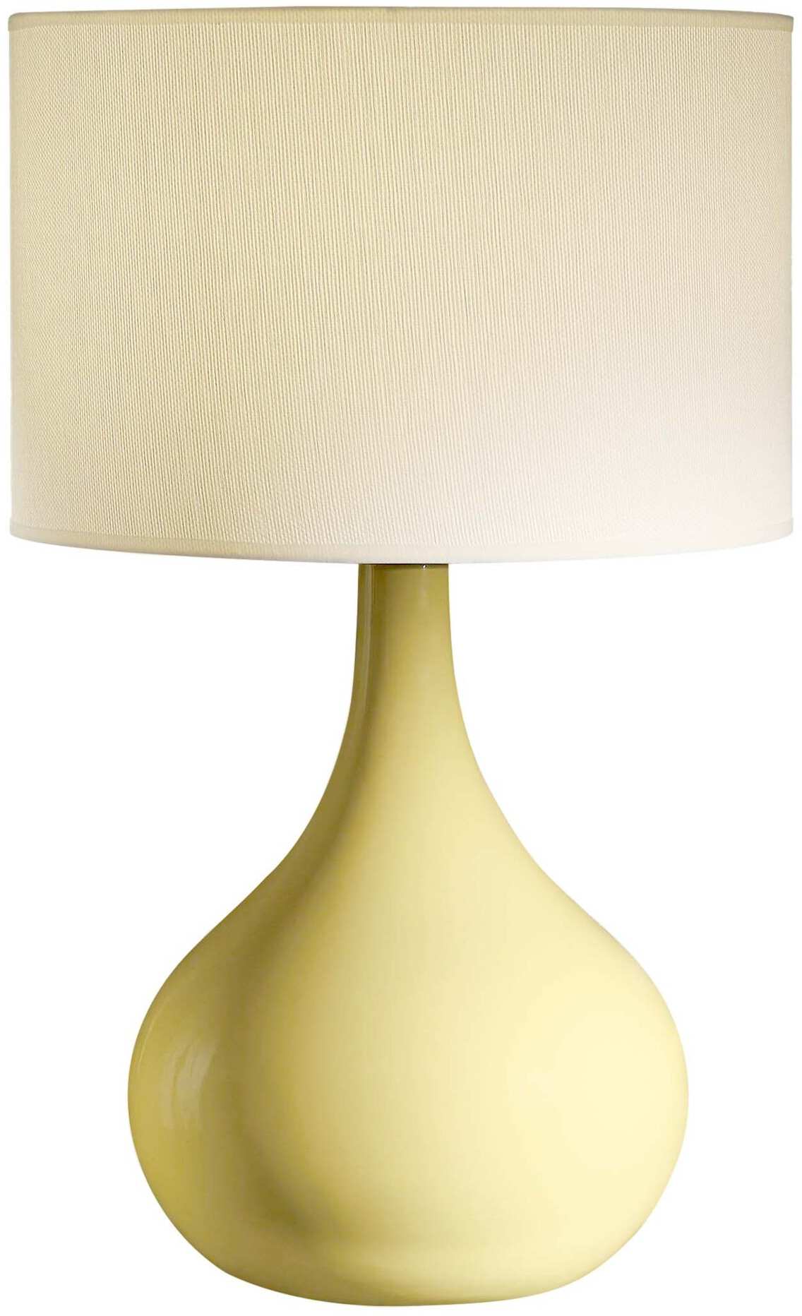 pastel yellow lamp shade