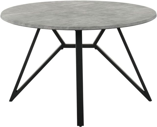 Coaster® Concrete/Gunmetal 50" Round Dining Table 1