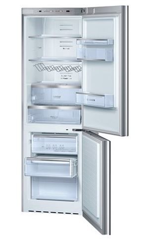 Bosch 800 Series 10.0 Cu. Ft. Counter Depth Bottom Freezer Refrigerator-Black Glass 1
