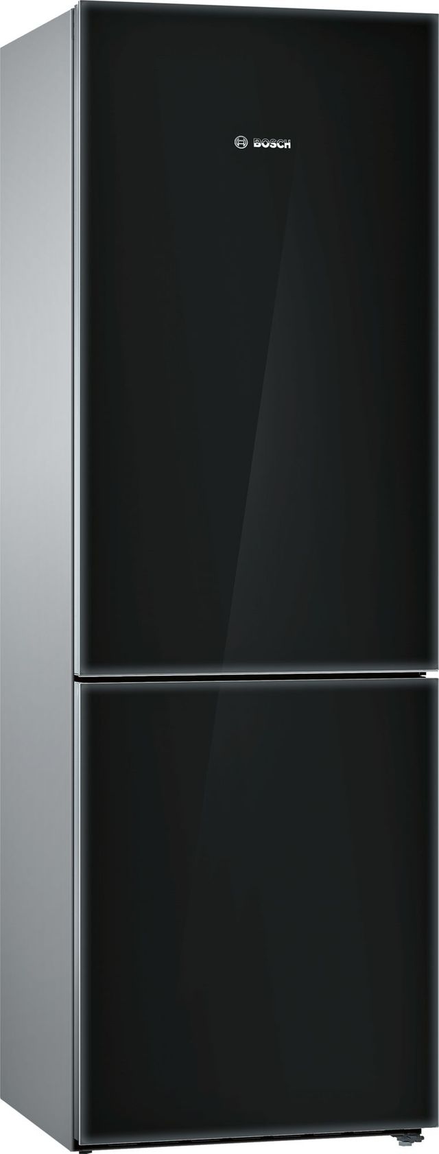 Bosch 800 Series 10.0 Cu. Ft. Counter Depth Bottom Freezer Refrigerator-Black Glass 2