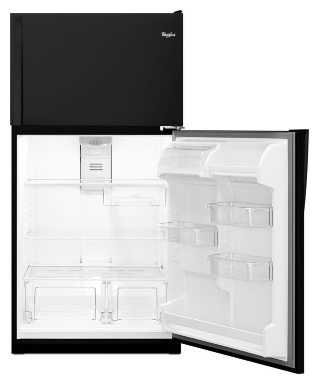 Whirlpool® 20.5 Cu. Ft. Top Freezer Refrigerator-Black 5