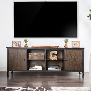 Furniture of America® Broadland Medium Weathered Oak 72" TV Stand