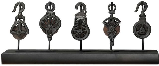 Uttermost Gray Pulley System
