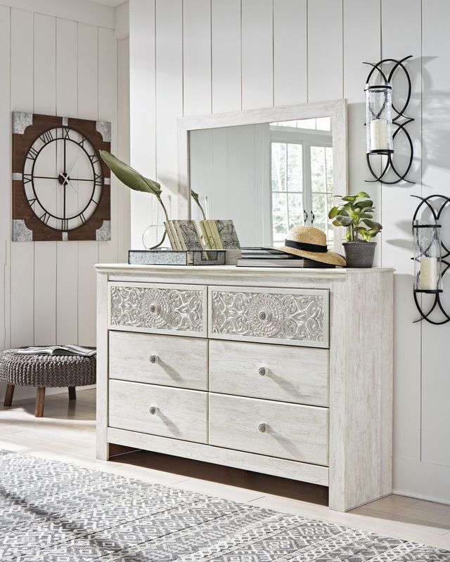 Signature Design by Ashley® Paxberry Whitewash Bedroom Mirror-3