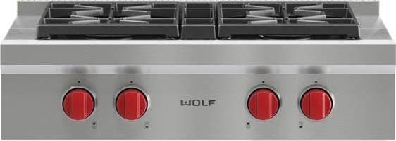 Wolf® 30" Pro Style Natural Gas Rangetop-0