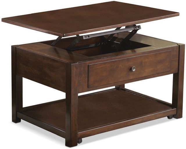 Signature Design by Ashley® Marion Dark Brown Lift Top Coffee Table 1