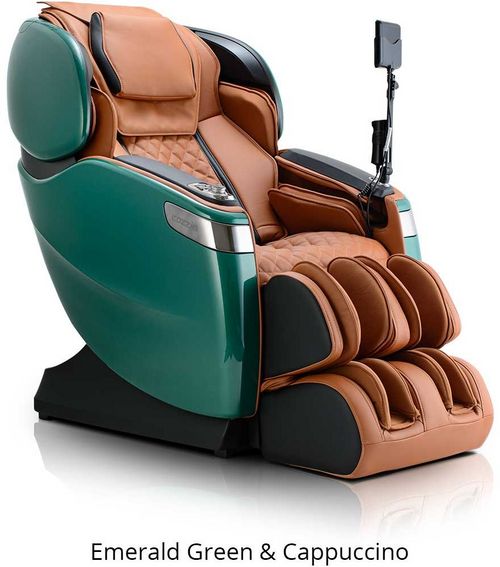 Cozzia® CZ Series Emerald Green/Cappuccino QI XE Pro Massage Chair