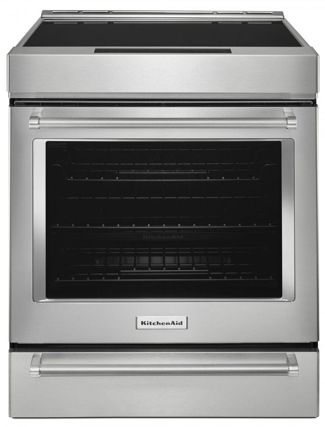 KitchenAid® 30" Stainless Steel Slide In Electric Induction Range