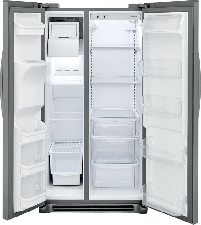 Frigidaire® 22.0 Cu. Ft. Stainless Steel Standard Depth Side By Side Refrigerator 1