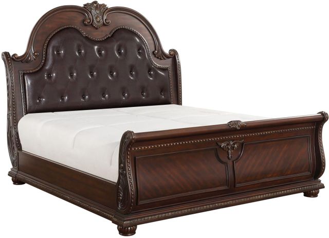 Homelegance® Cavalier Eastern King Sleigh Bed 0
