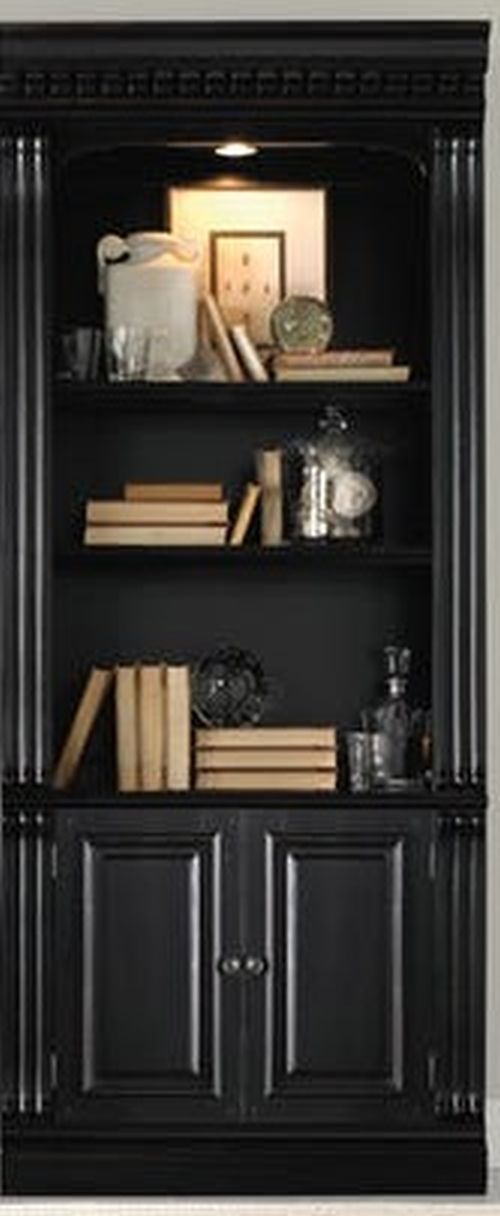 Hooker® Furniture Telluride Black Bunching Bookcase-0