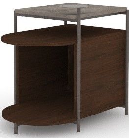 Sauder® Radial® Umber Wood™ Side Table